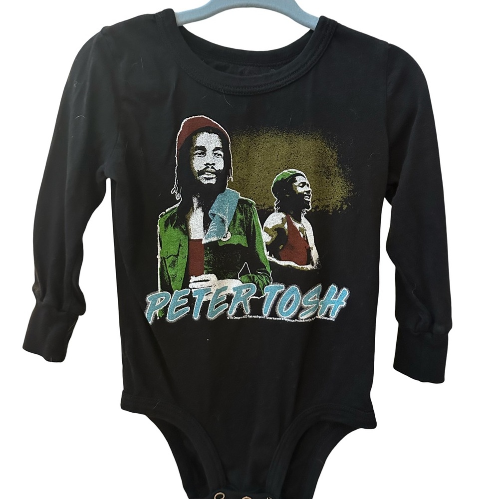 Rowdy Sprout Black Long Sleeve Bodysuit with Graphic